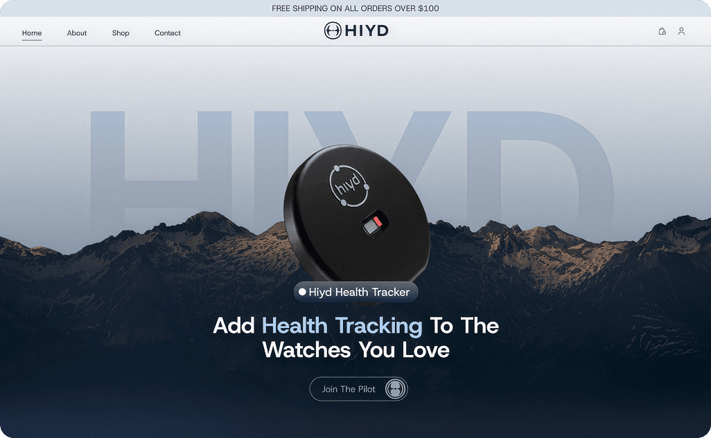 Heatmap over a landing page: clicks cluster on the headline and the call-to-action button